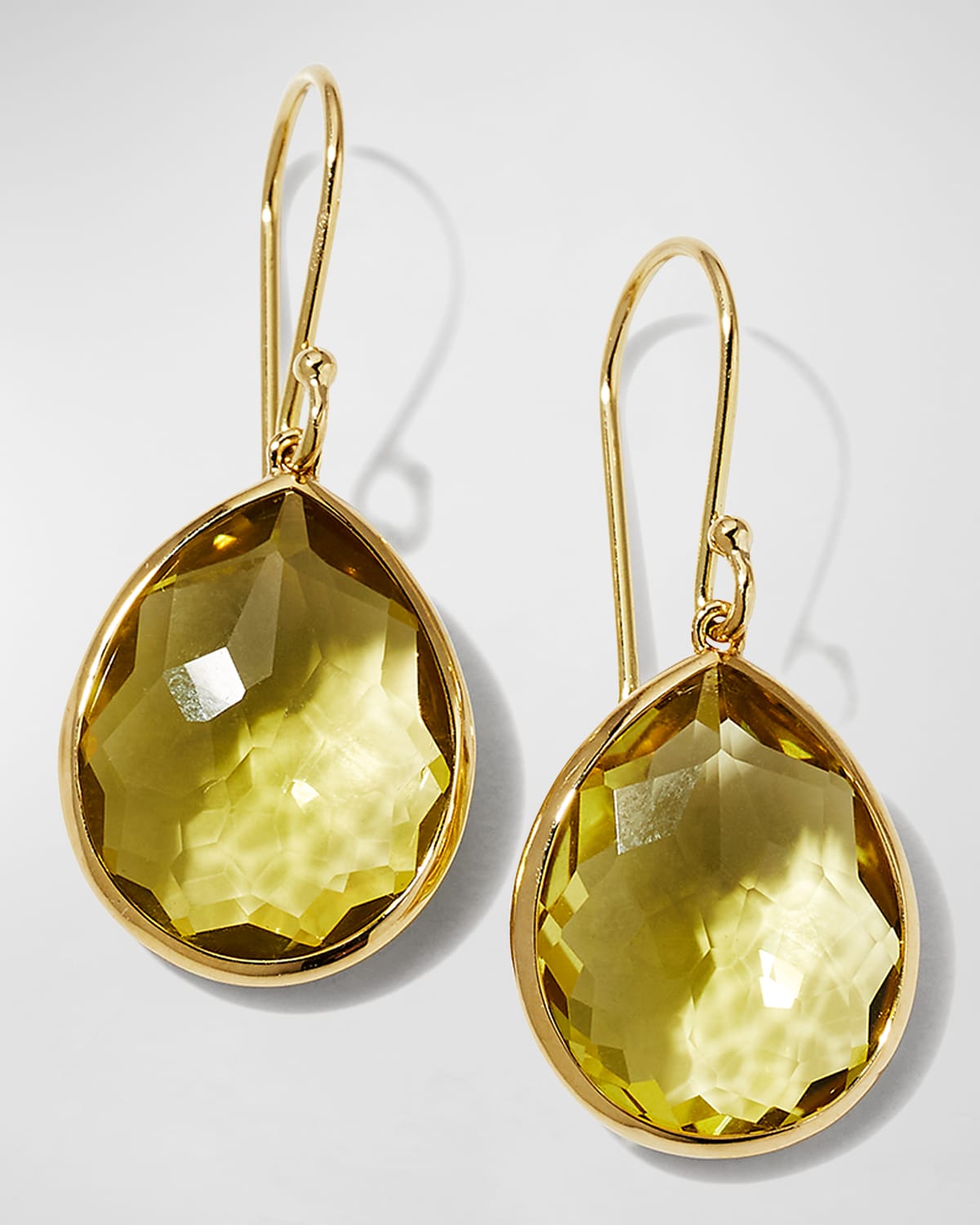 Ippolita Rock Candy Medium Teardrop Earrings In Gg