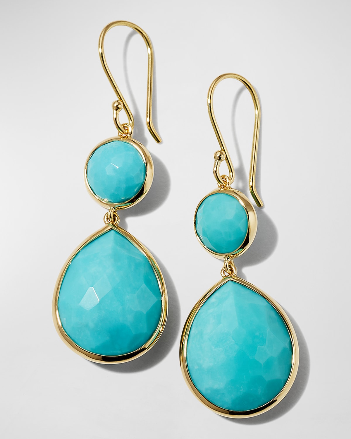 IPPOLITA SNOWMAN TEARDROP EARRINGS IN 18K GOLD