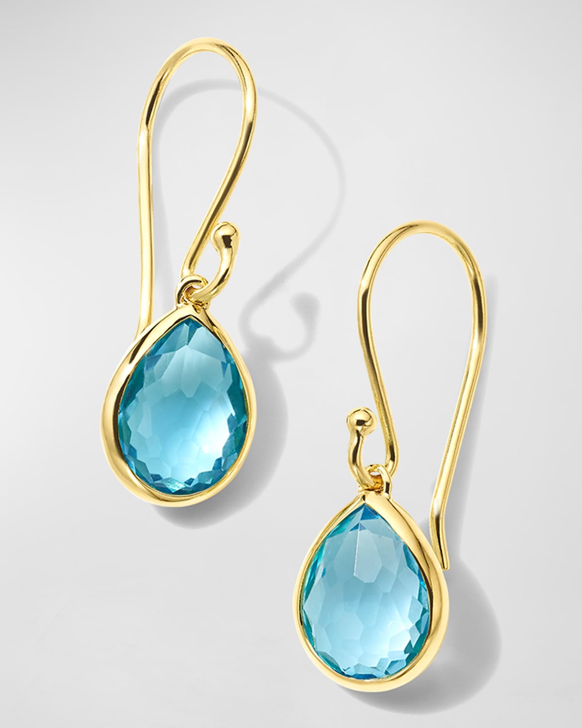 Teeny Teardrop Earrings in 18K Gold