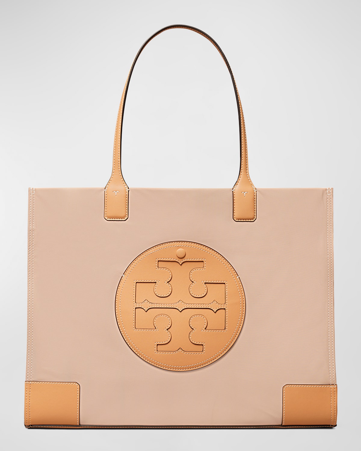 Tory Burch Ella Logo Recycled Nylon Tote Bag In Rose Dawn
