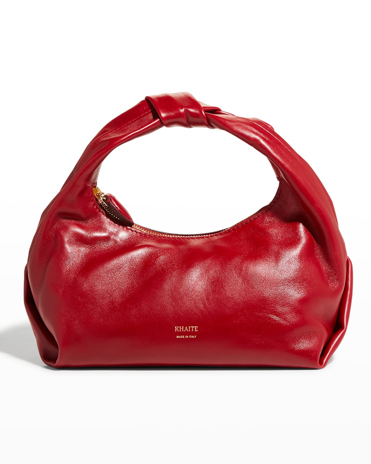 Beatrice Small Knot Leather Hobo Bag