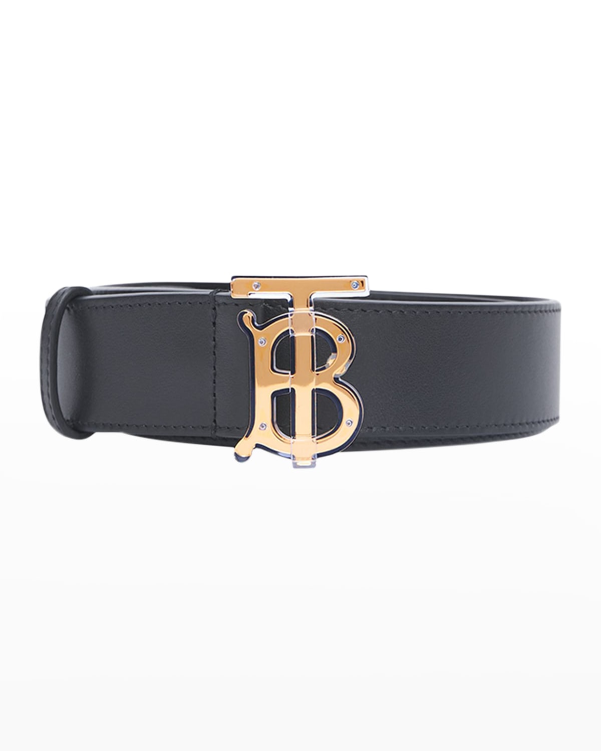 Men's TB-Monogram Leather Belt, 35mm