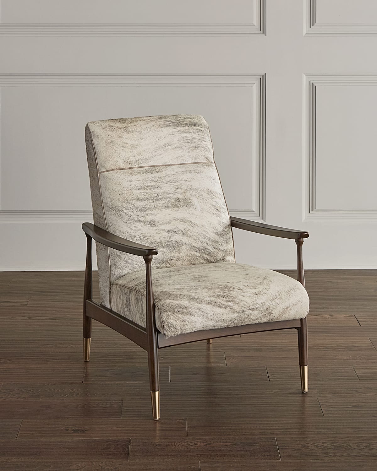 Massoud Noah Hair-on-hide Accent Chair
