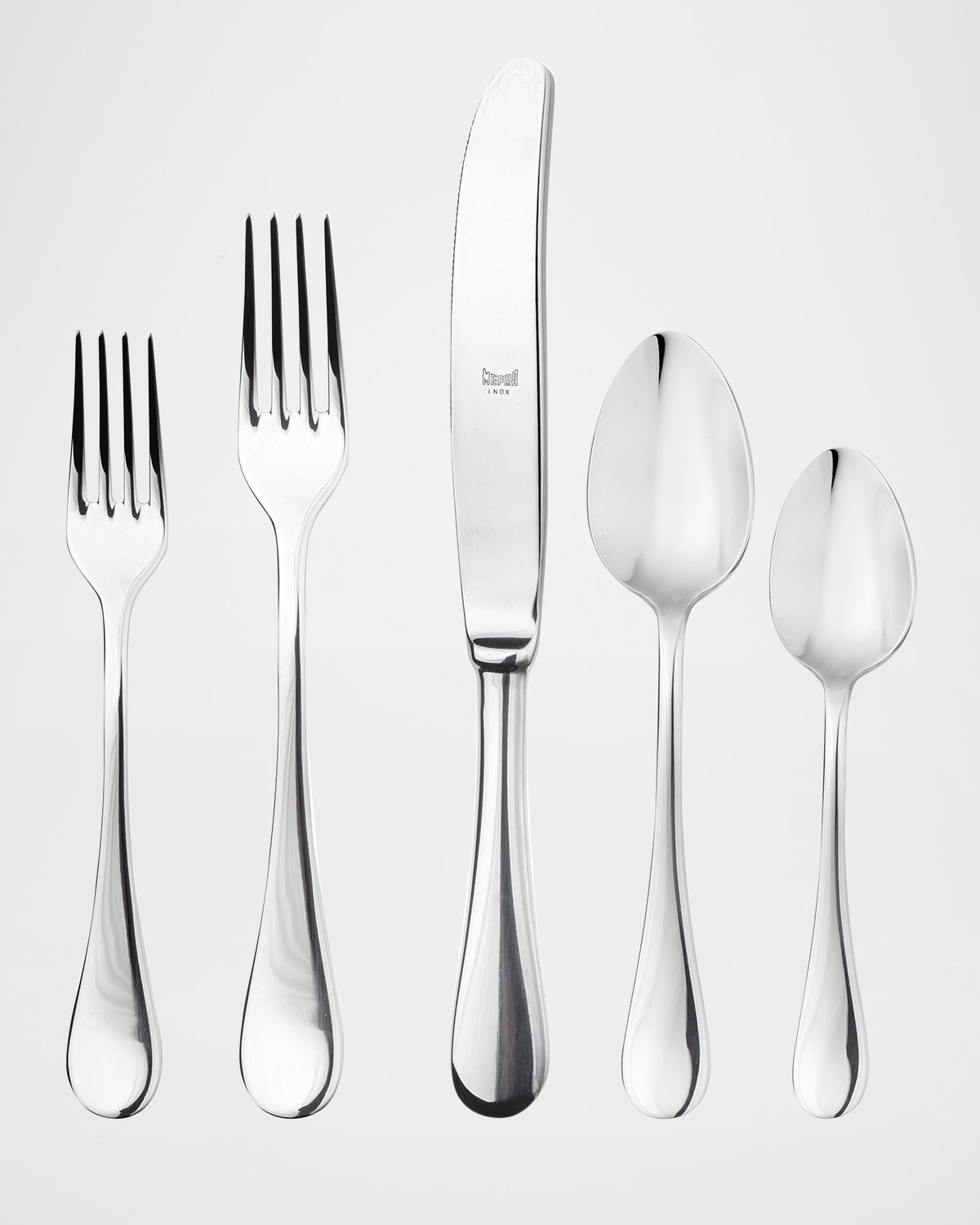 Mepra 5-piece Brescia Oro Place Setting Set In Silver