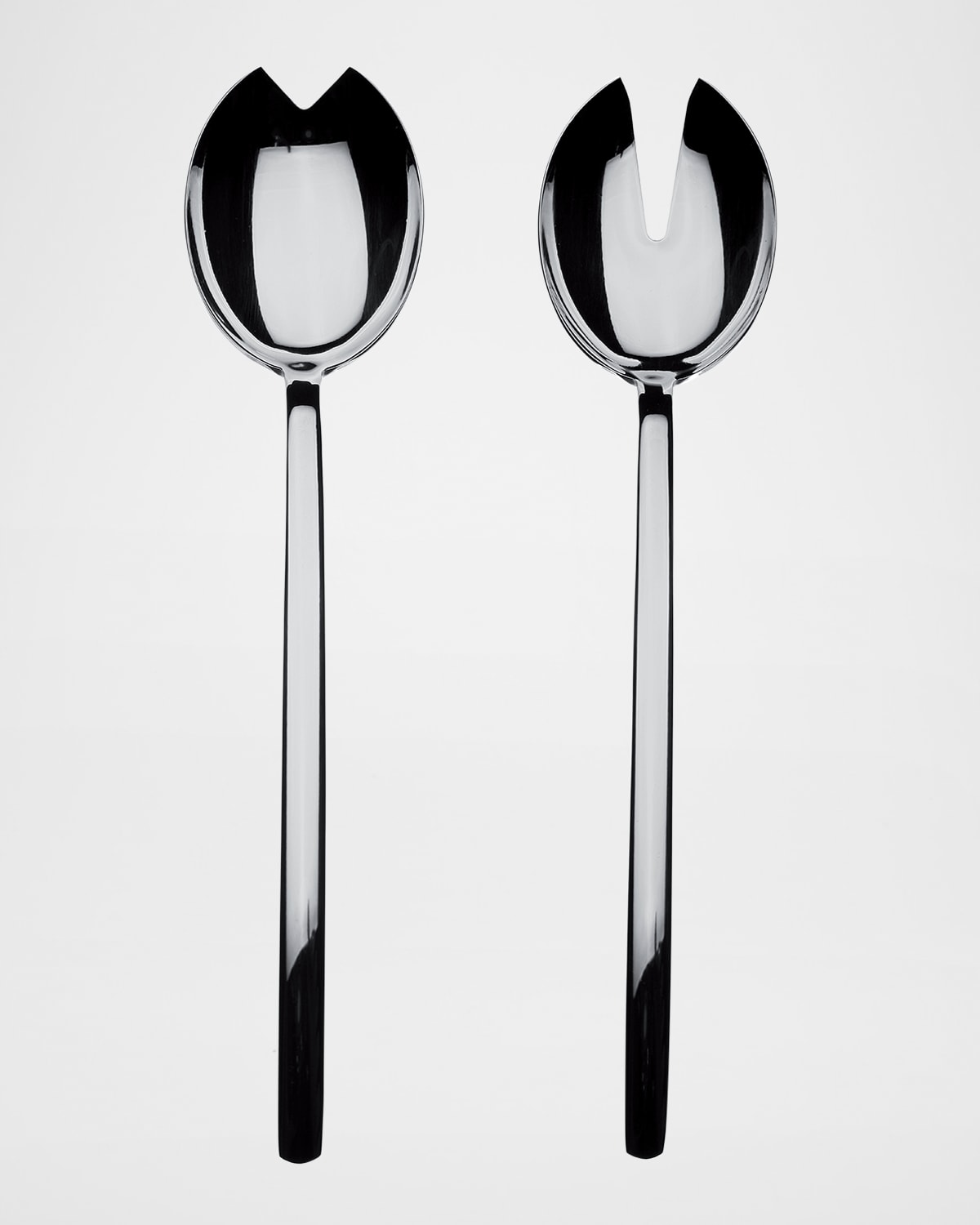 Shop Mepra Two-piece Duo Ice Oro Nero Salad Server Set