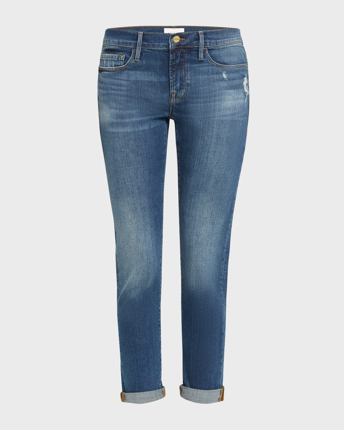 Le Garcon Classic Boyfriend Cropped Jeans