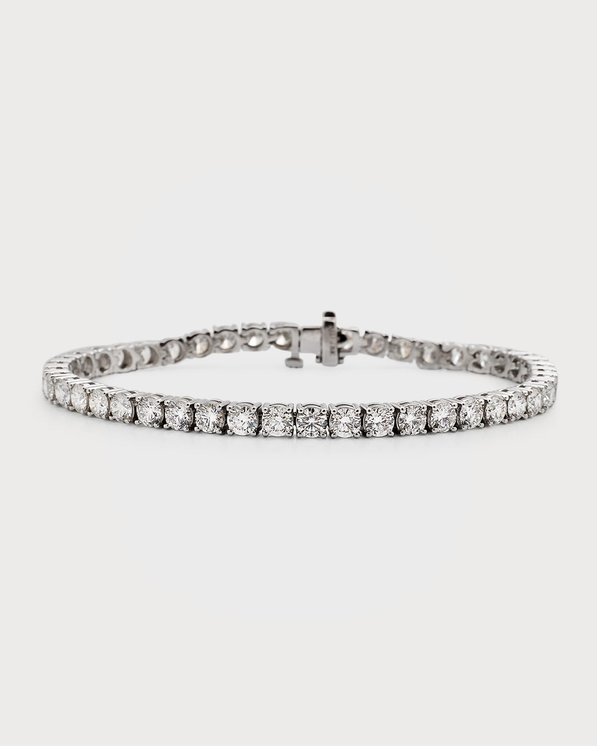 18K White Gold Diamond Line Bracelet