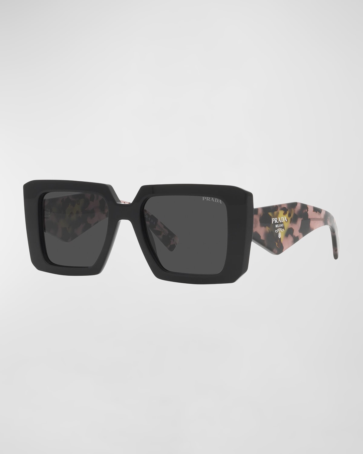 Prada 51mm Square Sunglasses In Black