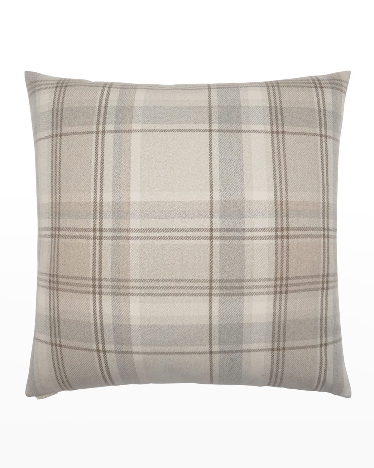 Shop D.v. Kap Home Tartan Decorative Feather/down Pillow - 24" In Buff