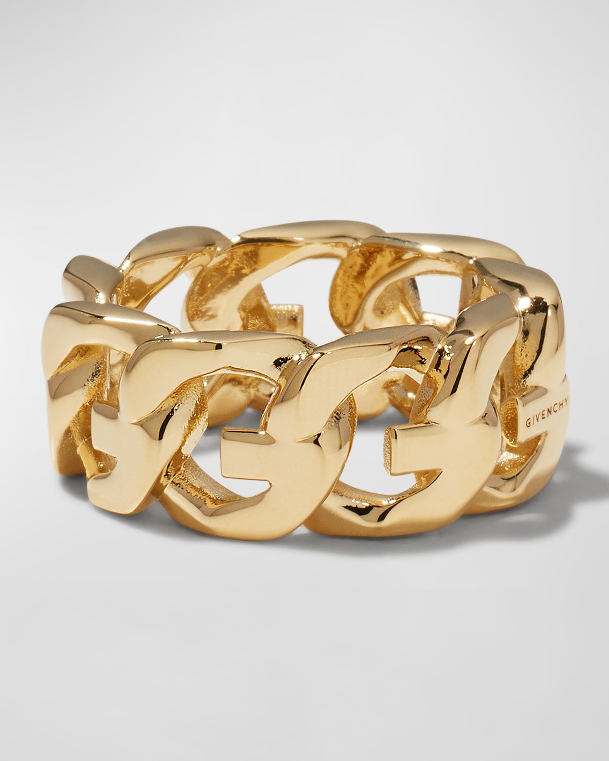 Shop Givenchy G-chain Ring In Golden Yellow