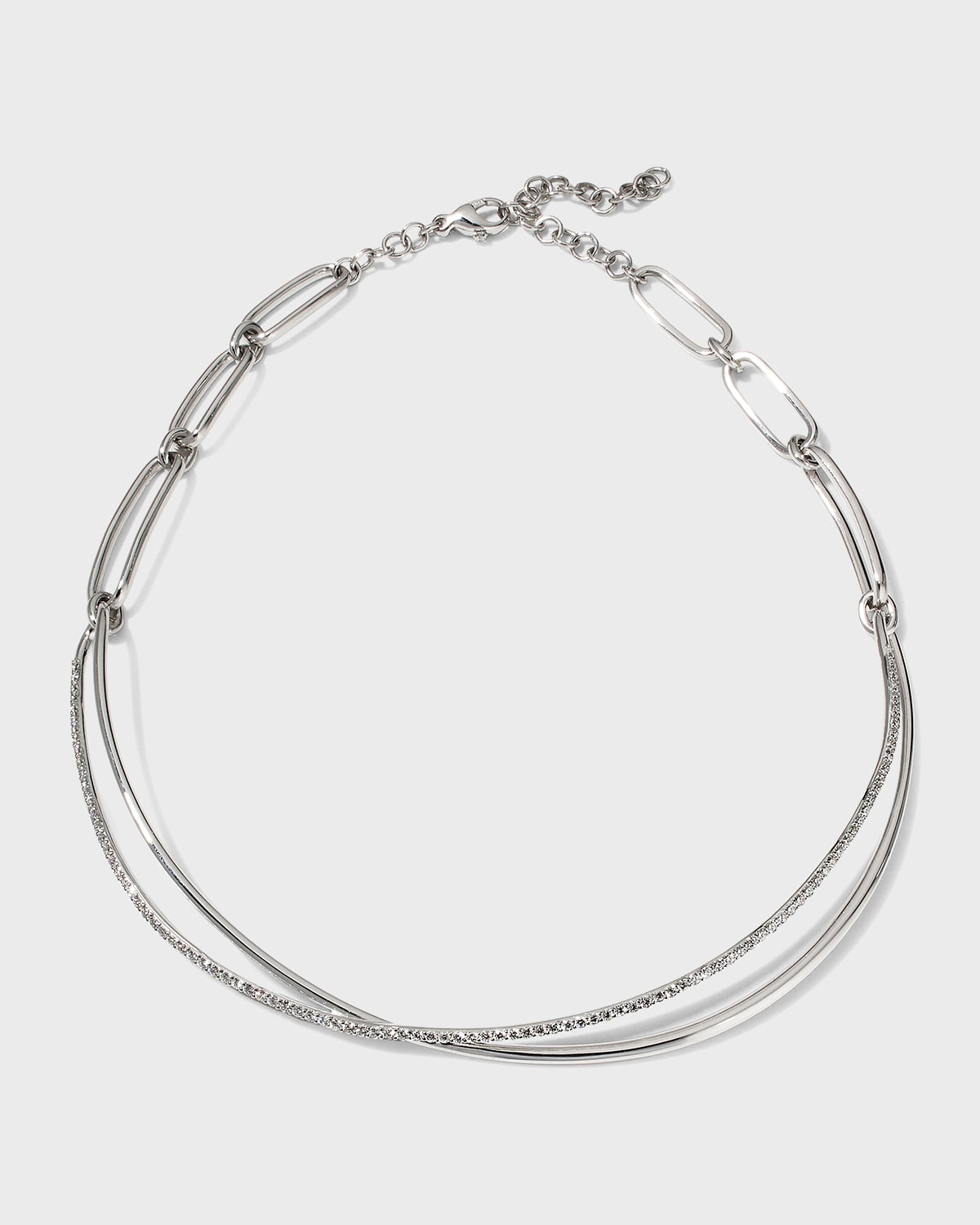 White Gold Diamond Choker, 1.77tcw