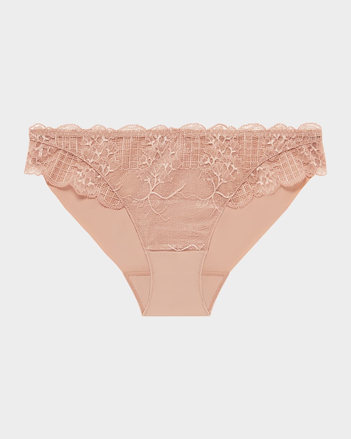 Shop Simone Perele Reve Scalloped Lace Bikini Brief In Nude