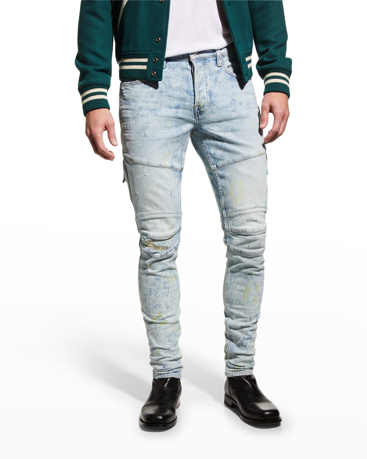 Hudson Men s Zack Skinny Biker Jeans In Carnival ModeSens