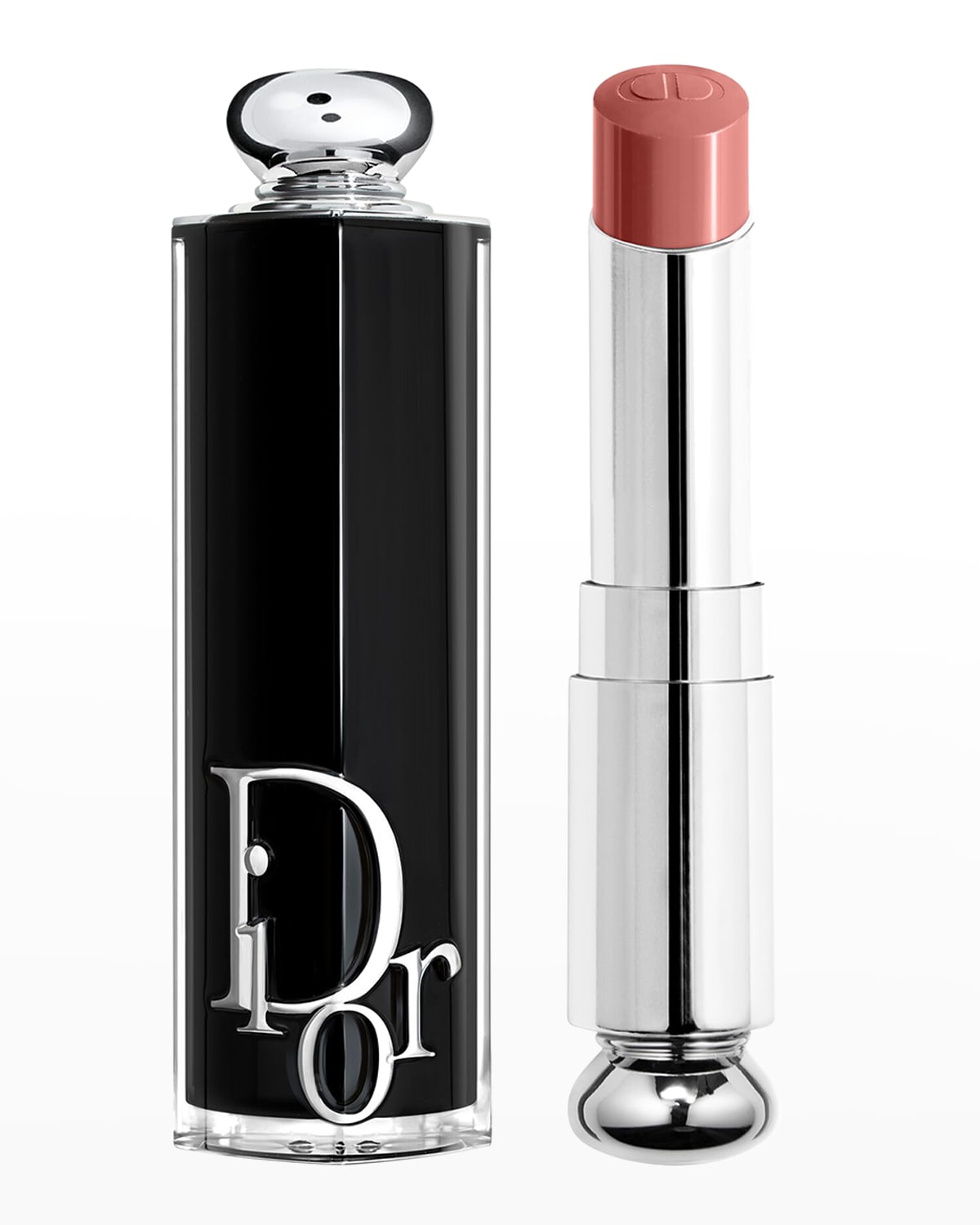 Shop Dior Addict Refillable Shine Lipstick In 100 Nude Look