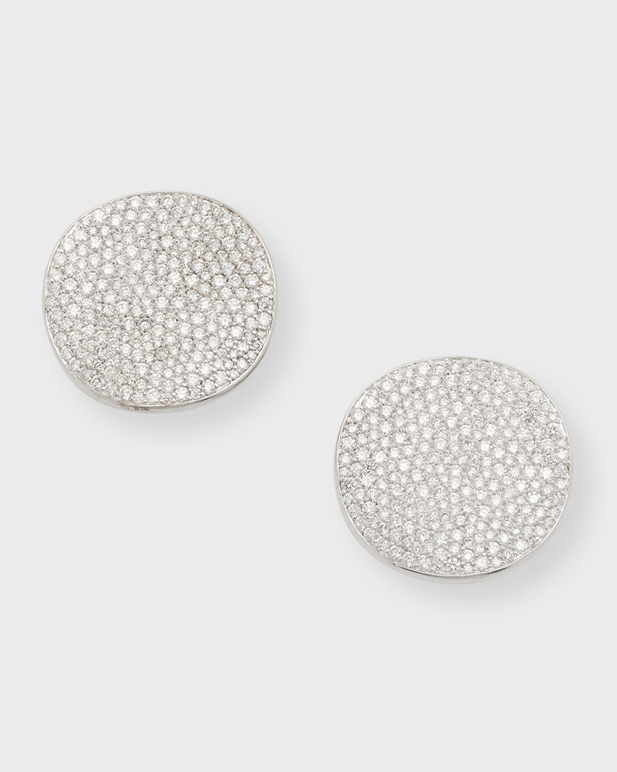 Ippolita Stardust Large Flower Disc Clip Earrings With Diamonds