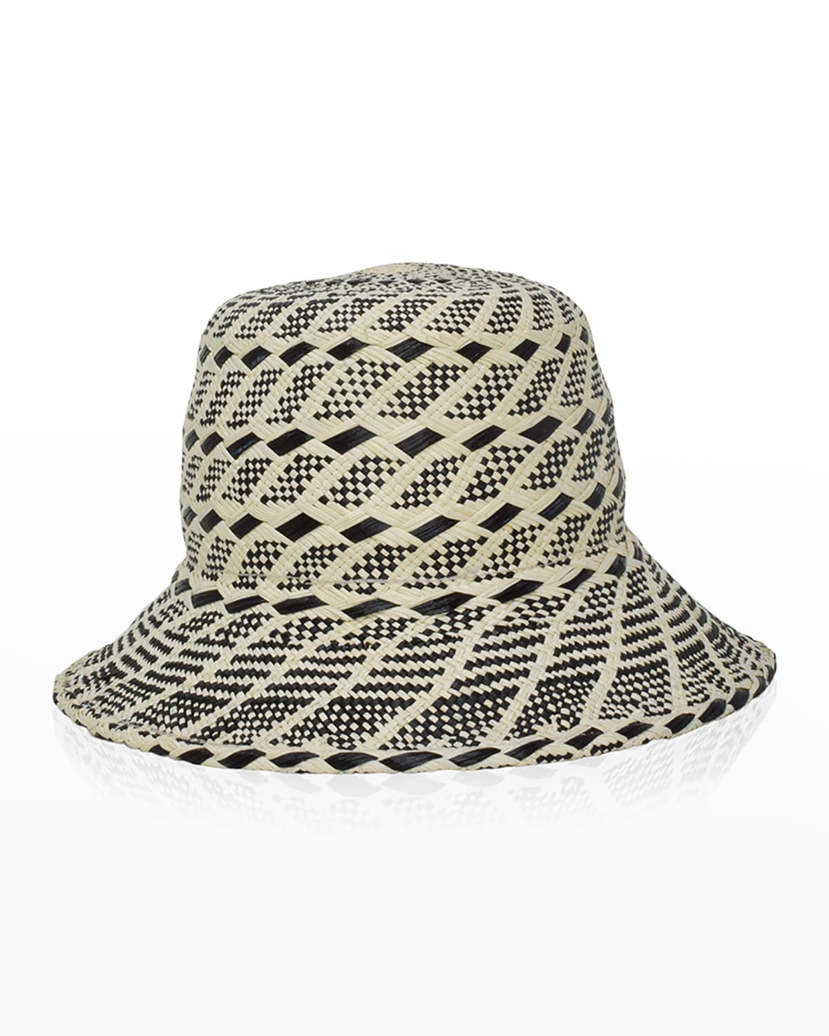 Gigi Burris Breanna Bicolor Straw Bucket Hat