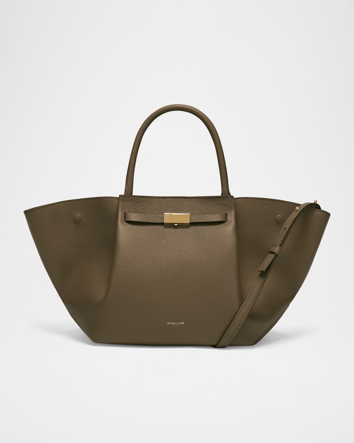 Demellier The Midi New York Tote Bag In Green