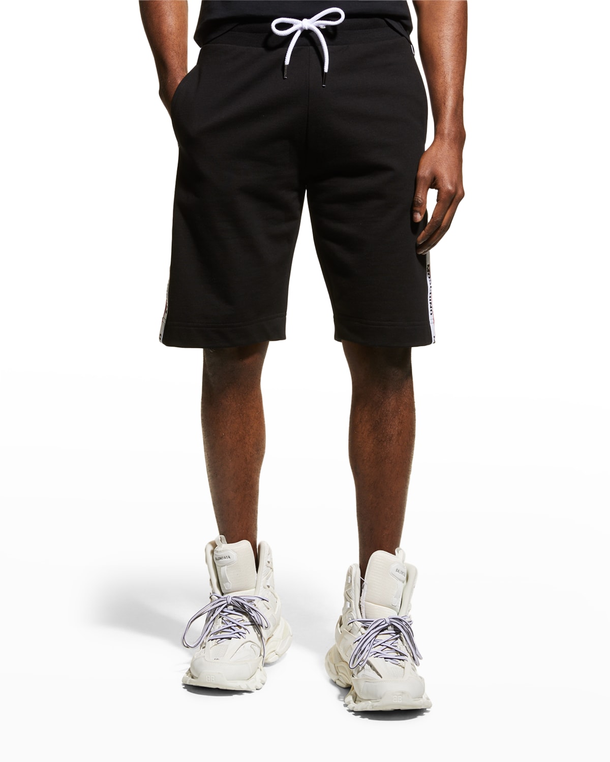 Men's Logo-Tape Sweat Shorts