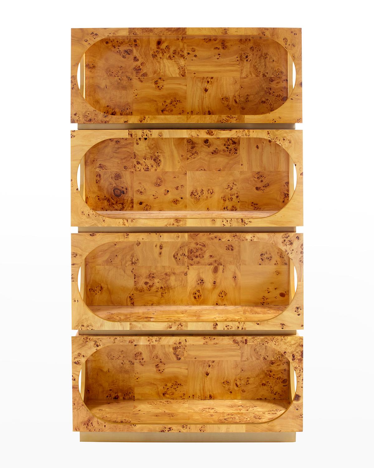 Jonathan Adler Bond Etagere, Burled Mappa