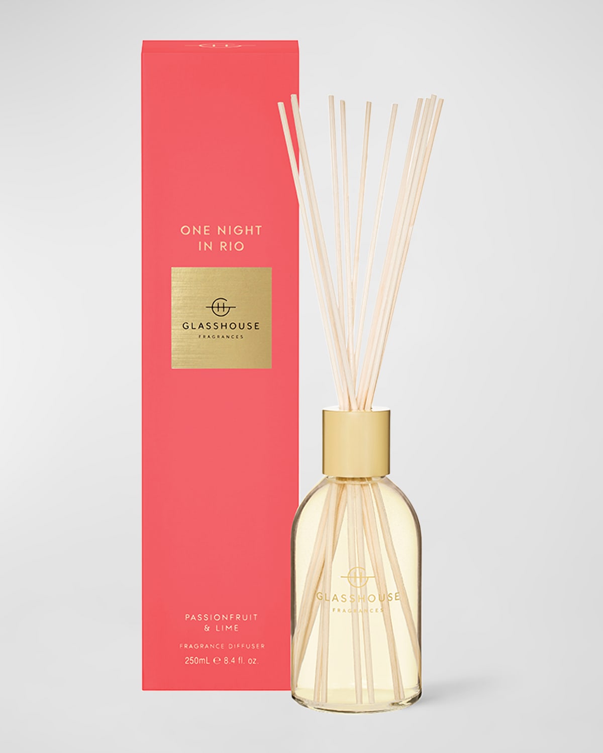 Glasshouse Fragrances One Night In Rio 8.4 Fl. Oz. Fragrance Diffuser In Red