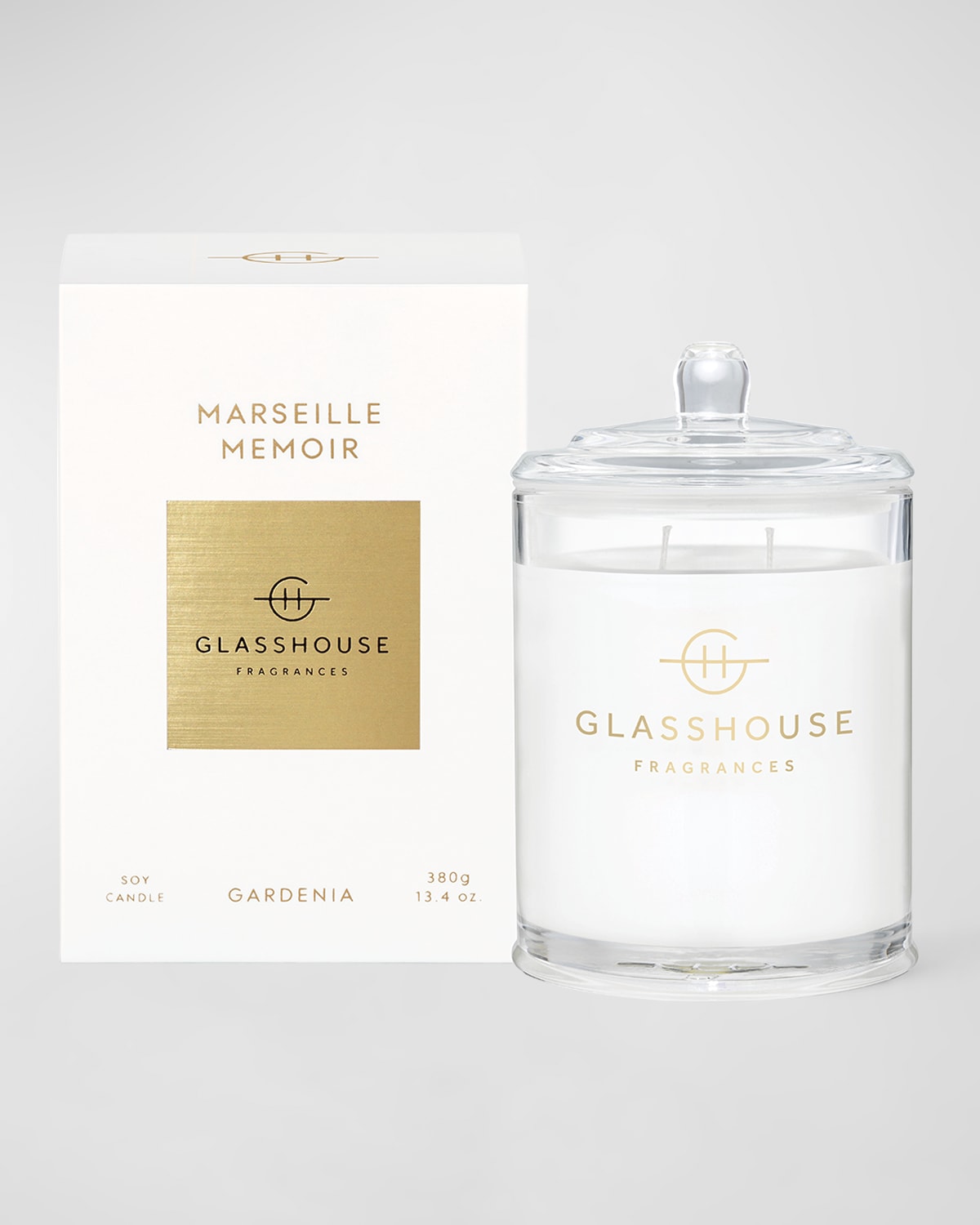 Glasshouse Fragrances Marseille Memoir Candle, 13.4 Oz. In White