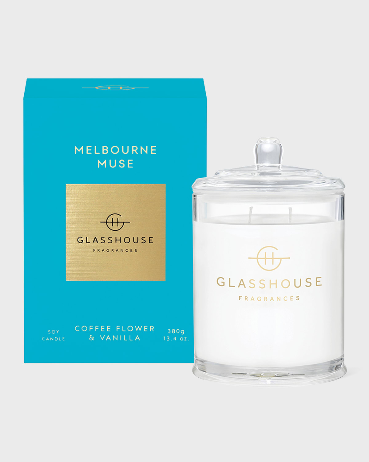 Glasshouse Fragrances 13.4 Oz. Melbourne Muse Candle In Blue