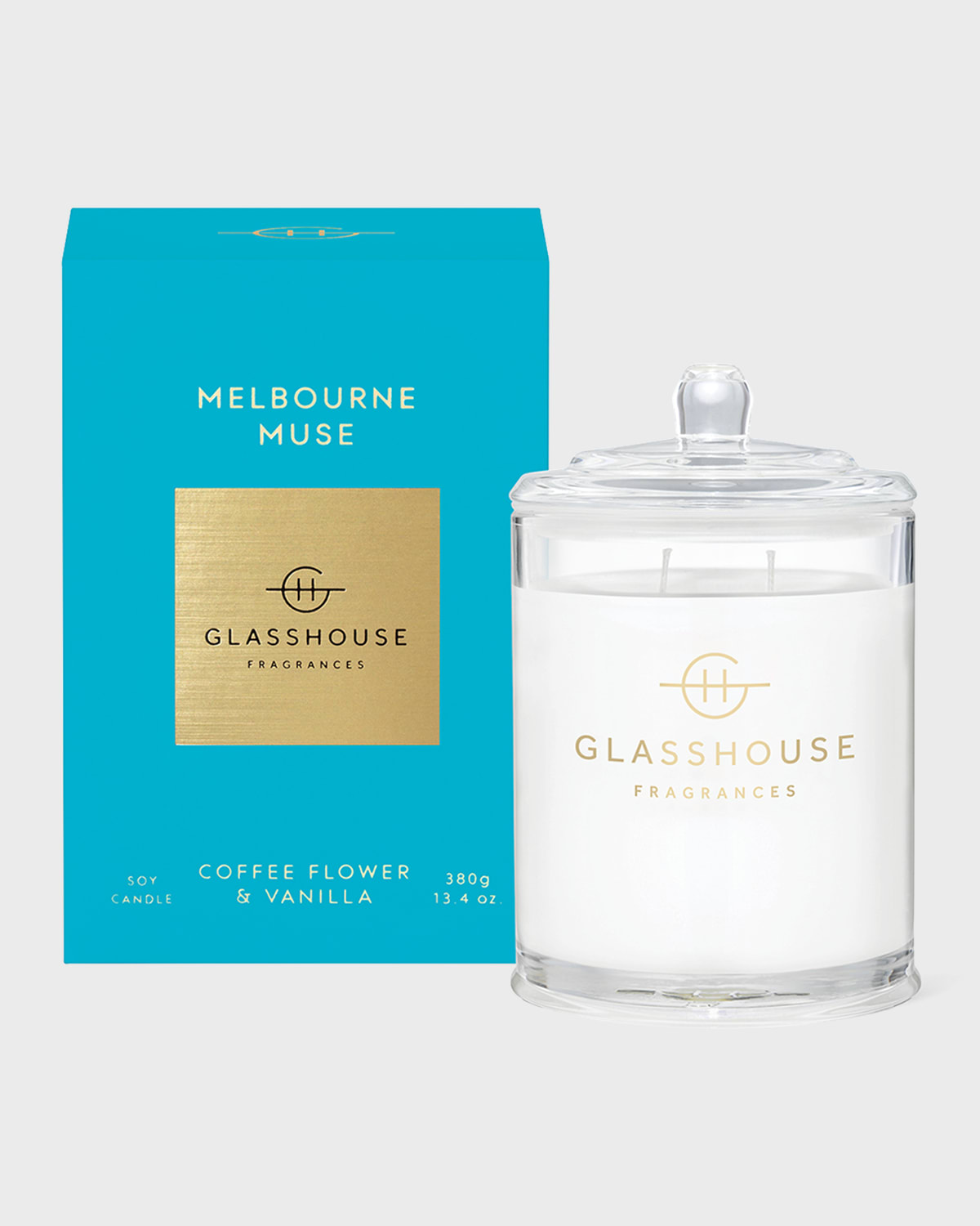 GLASSHOUSE FRAGRANCES 13.4 OZ. MELBOURNE MUSE CANDLE