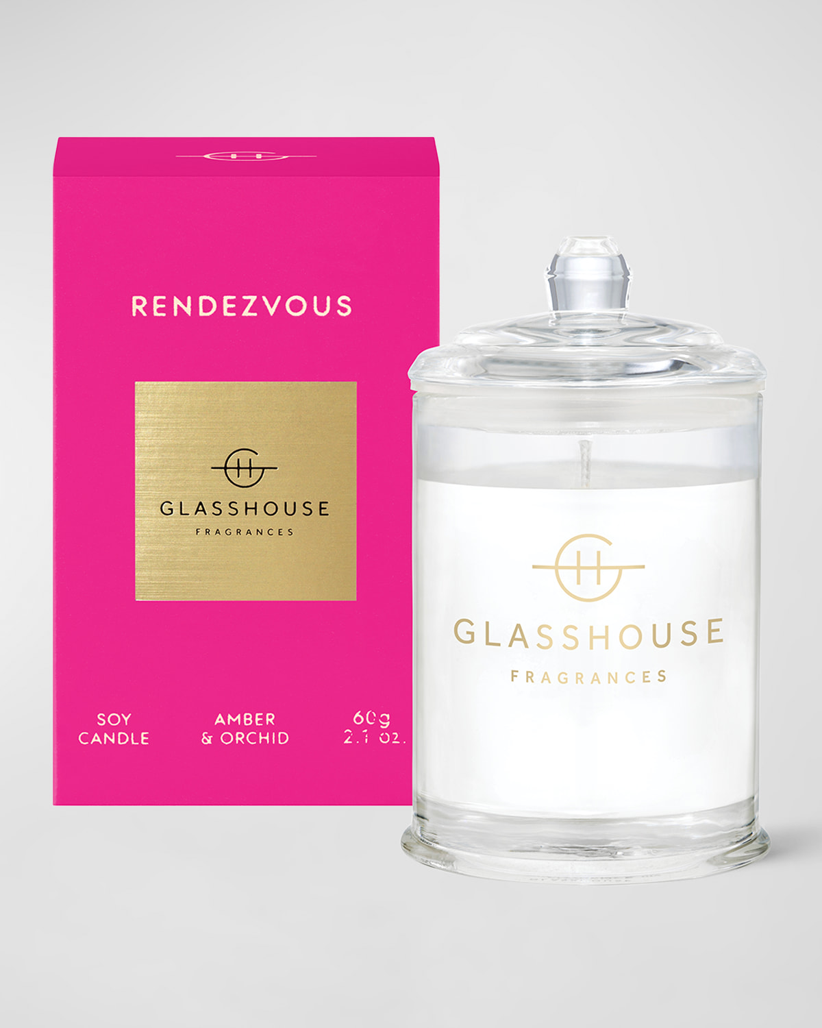 Glasshouse Fragrances Rendezvous 2.1 oz Triple Scented Candle In Pink