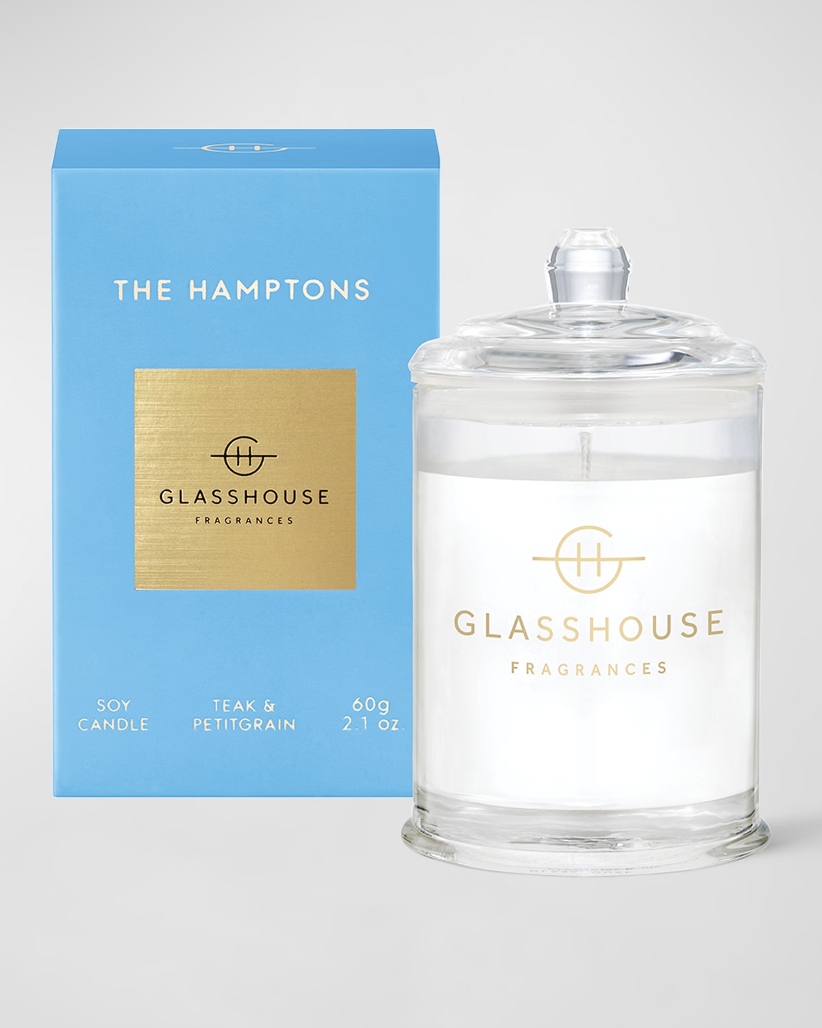 Glasshouse Fragrances The Hamptons Candle 2.1 Oz. In Blue