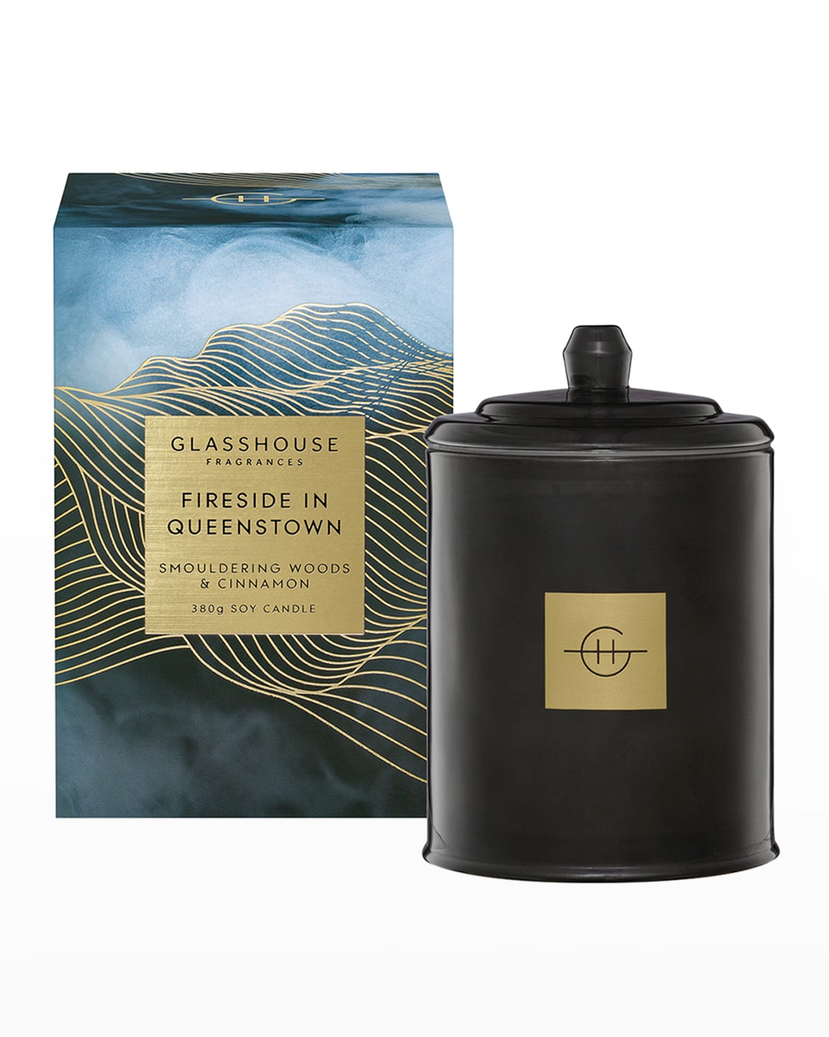 Glasshouse Fragrances 13.4 Oz. Fireside In Queenstown Scented Candle