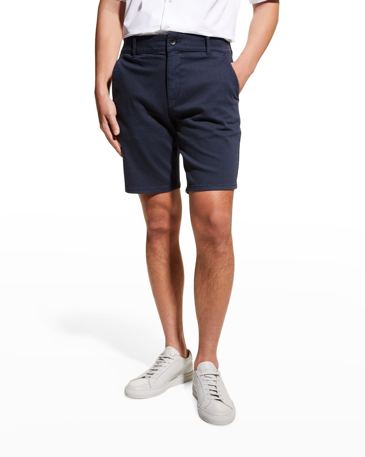Shop Paige Men's Thompson Brushed Twill Shorts In Vindpanch