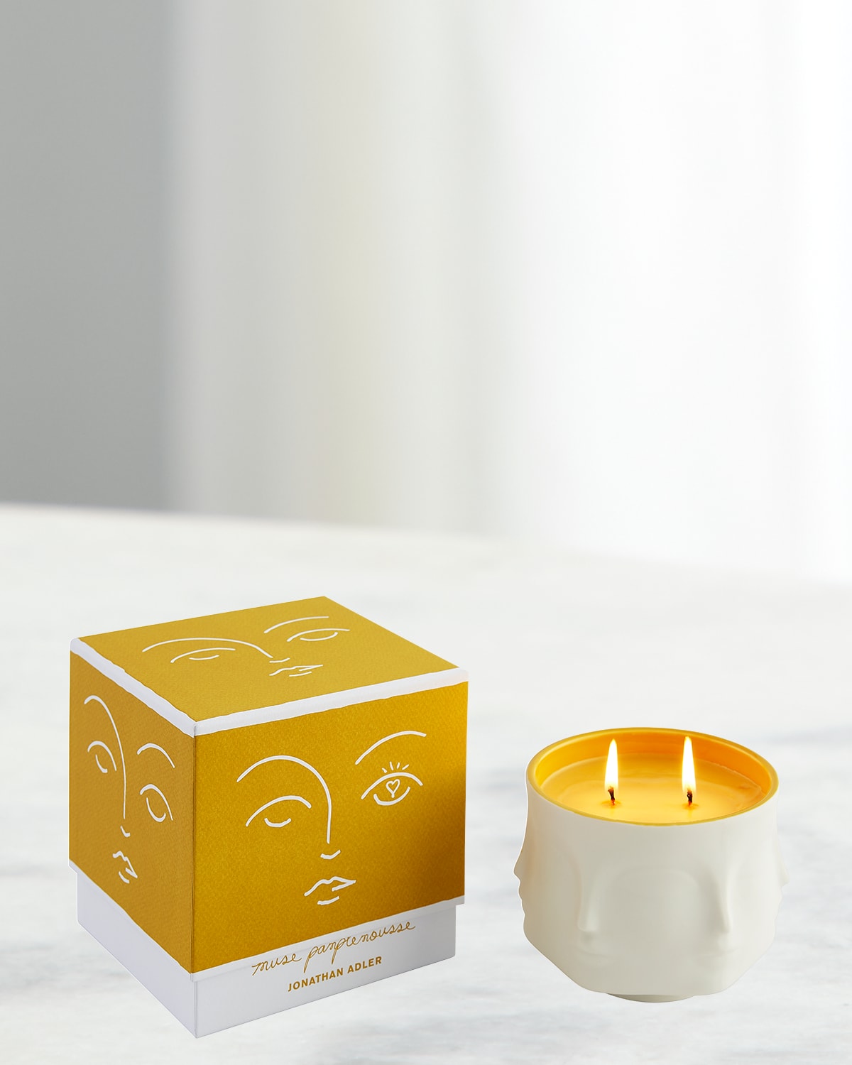 Jonathan Adler Muse Couleur Pamplemousse Candle In Pamplemousse