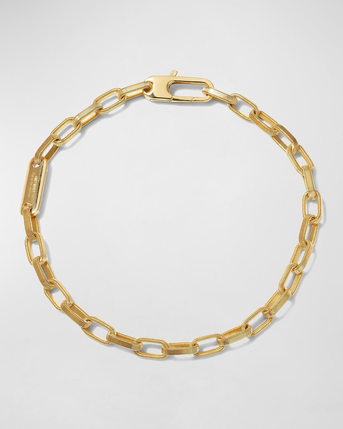 Marco Bicego 18k Yellow Gold Uomo Men's Medium Coiled Open Chain Link Bracelet