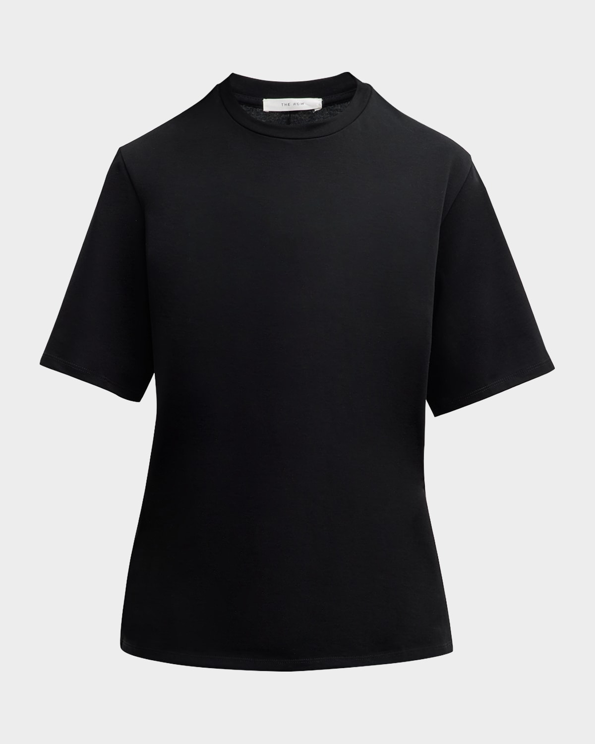 The Row Essentials Chiara Cotton-jersey T-shirt In Black