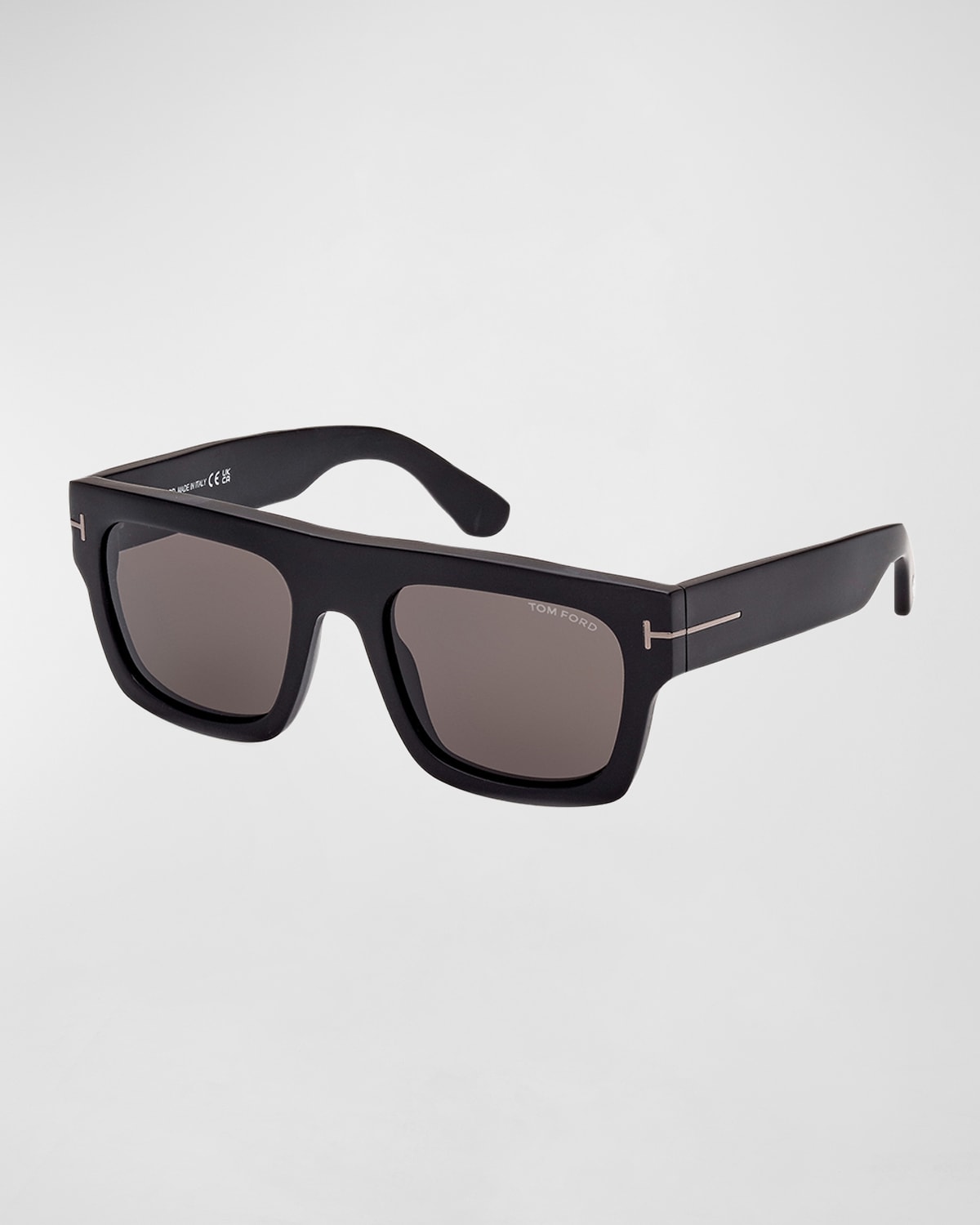 Tom Ford Fausto Square Frame Sunglasses In Matte Black
