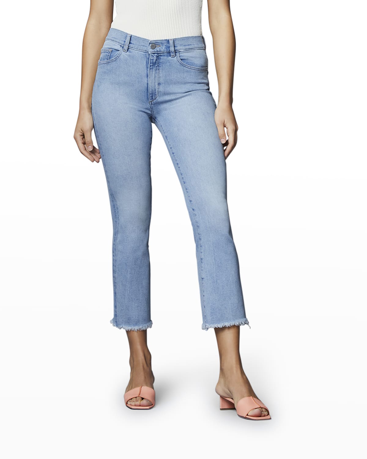 DL Premium Denim Bridget Instasculpt High-Rise Crop Boot Jeans