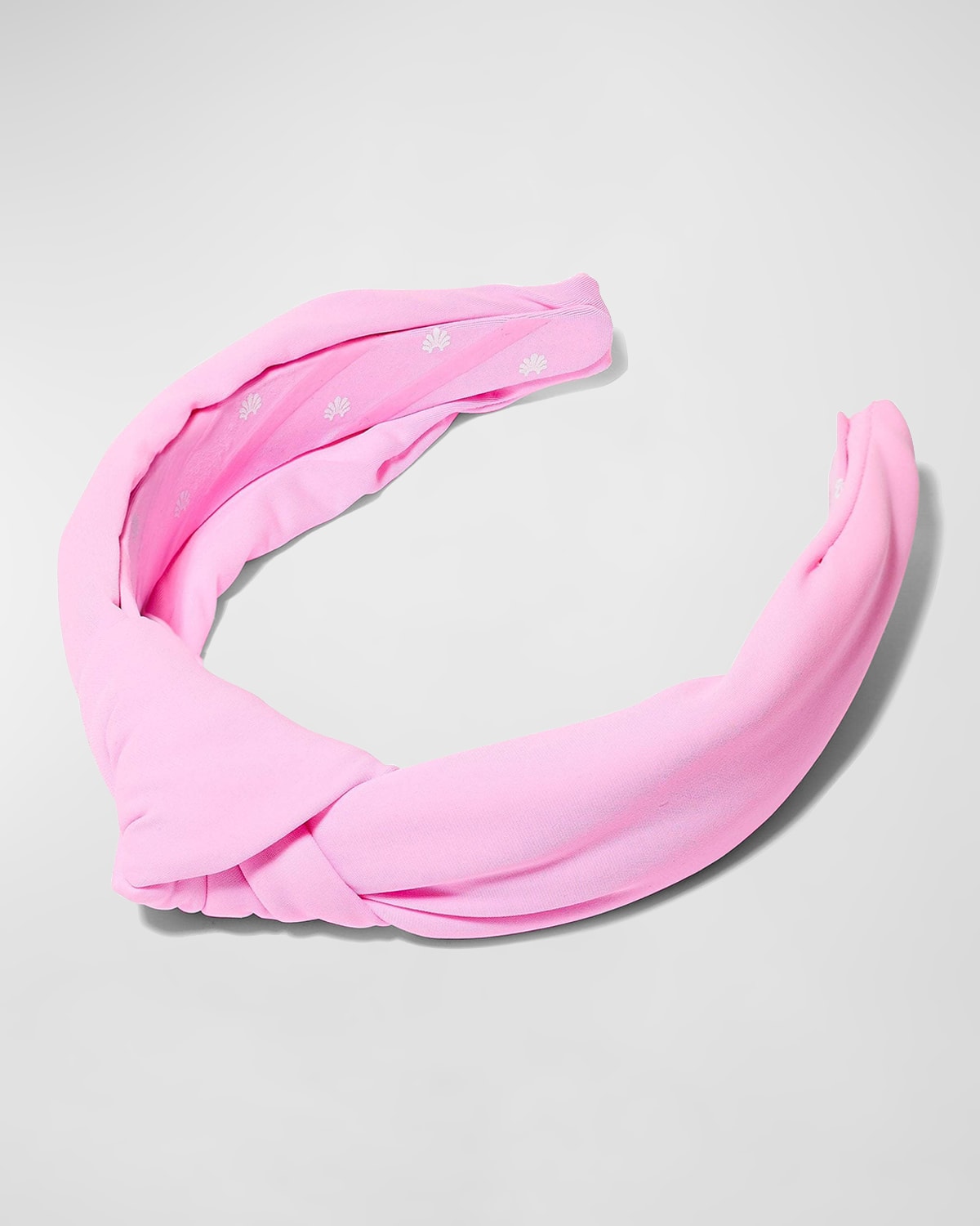 Shop Lele Sadoughi Knotted Neoprene Headband In Bubblegum Pink