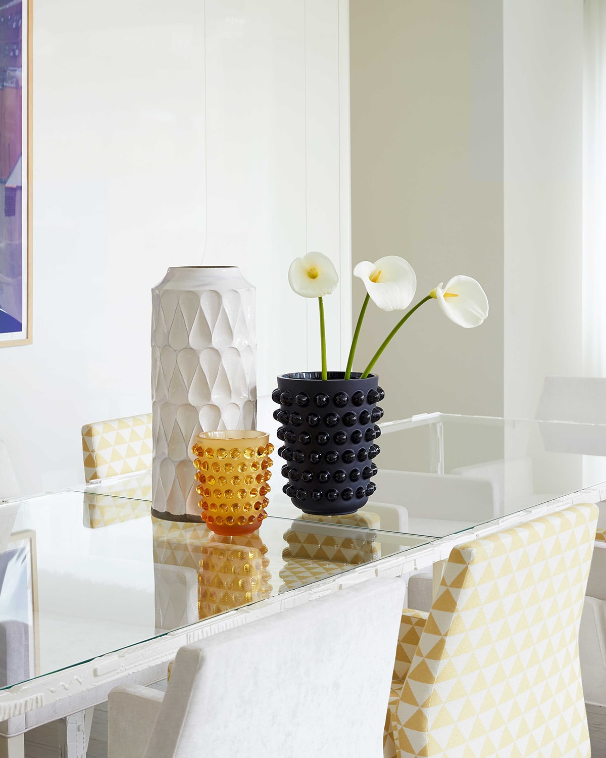 Lalique Mossi Amber Vase - 8"