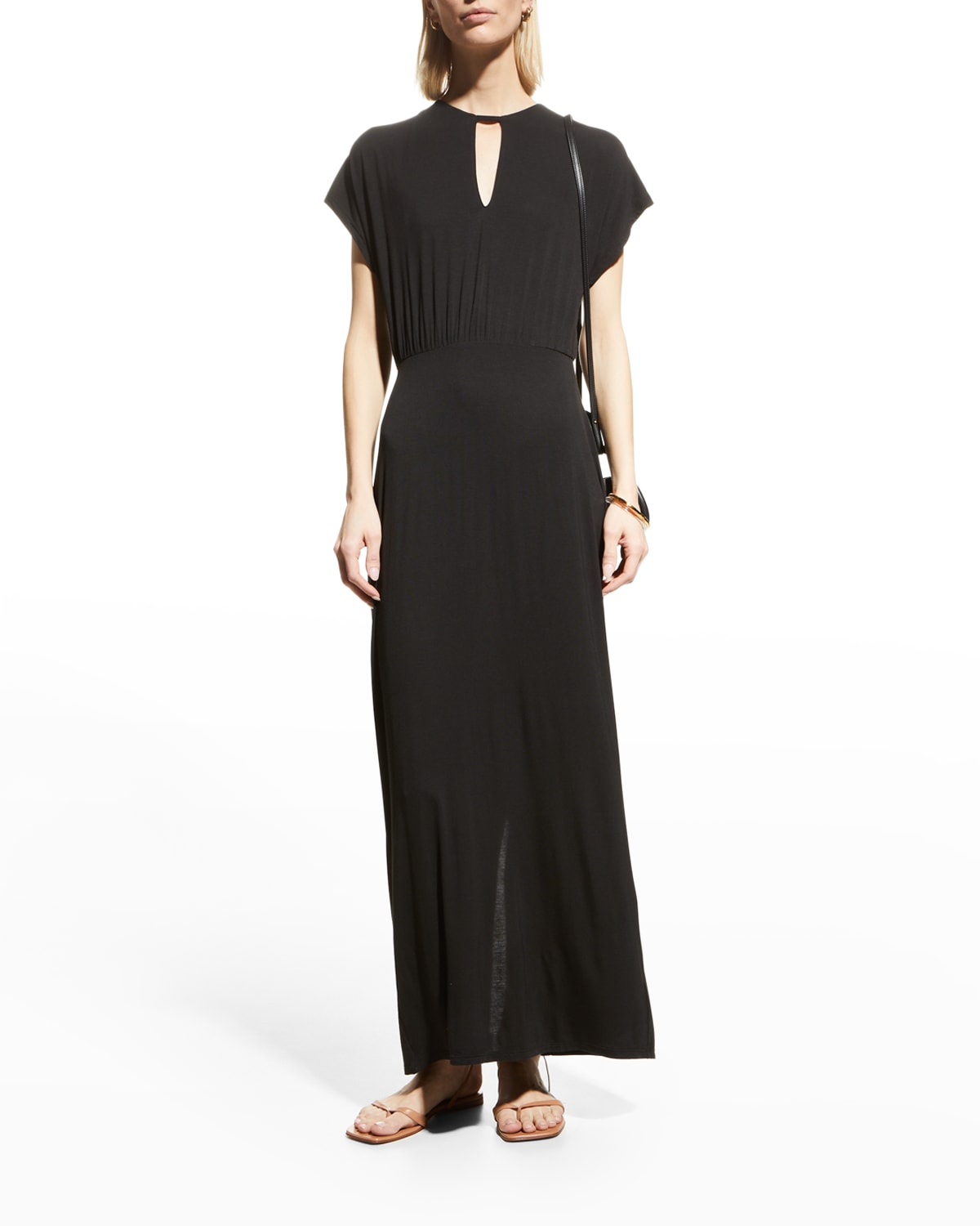 CAPSULE 121 TEMPERANCE JERSEY KEYHOLE MAXI DRESS
