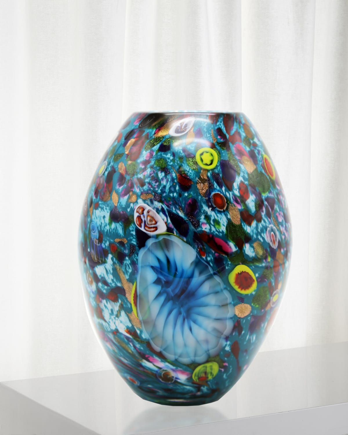 Shop Dale Tiffany Estrada Art Glass Vase In Multi