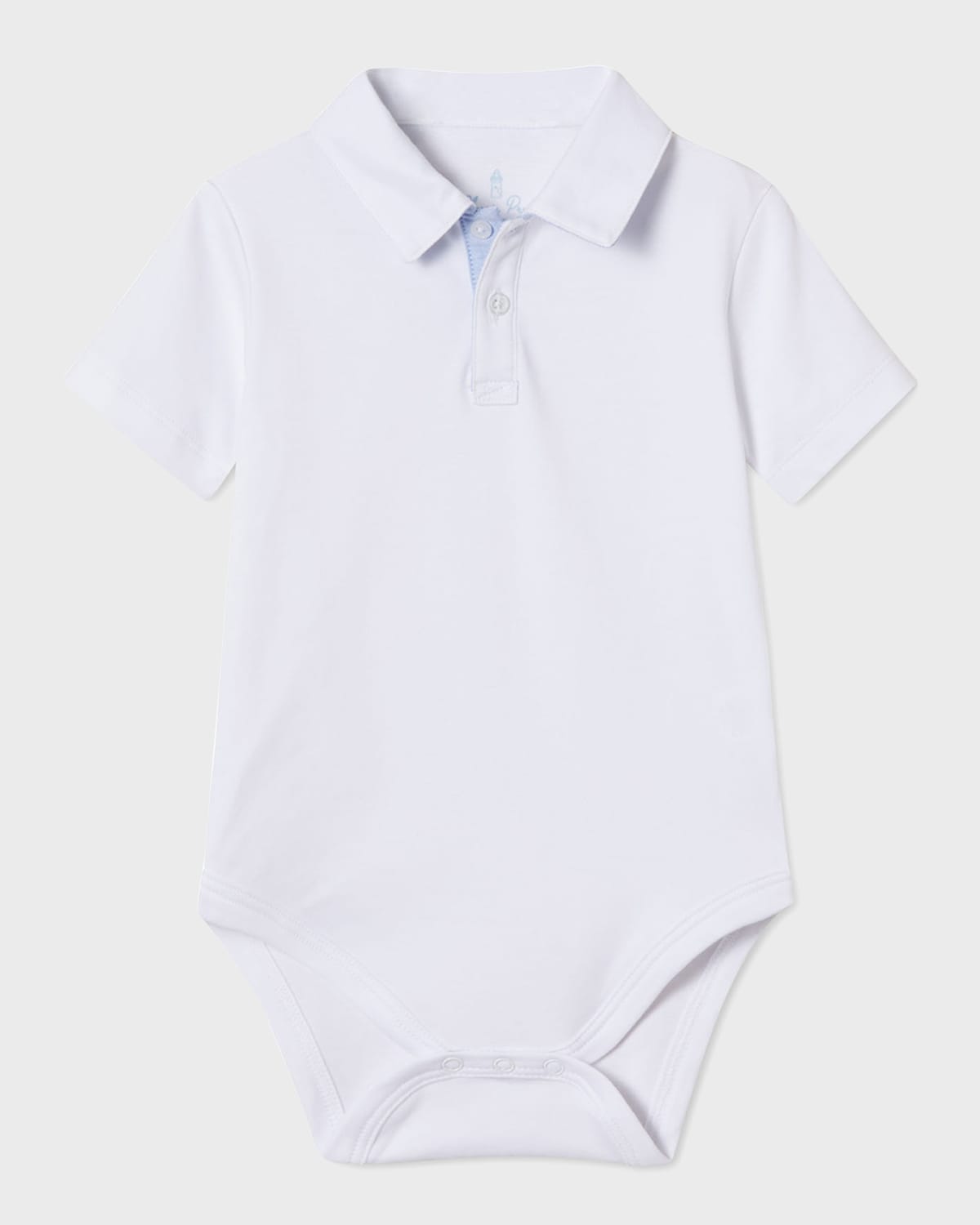 Classic Prep Childrenswear Kids' Boy's Hayes Polo Romper In Bright White With