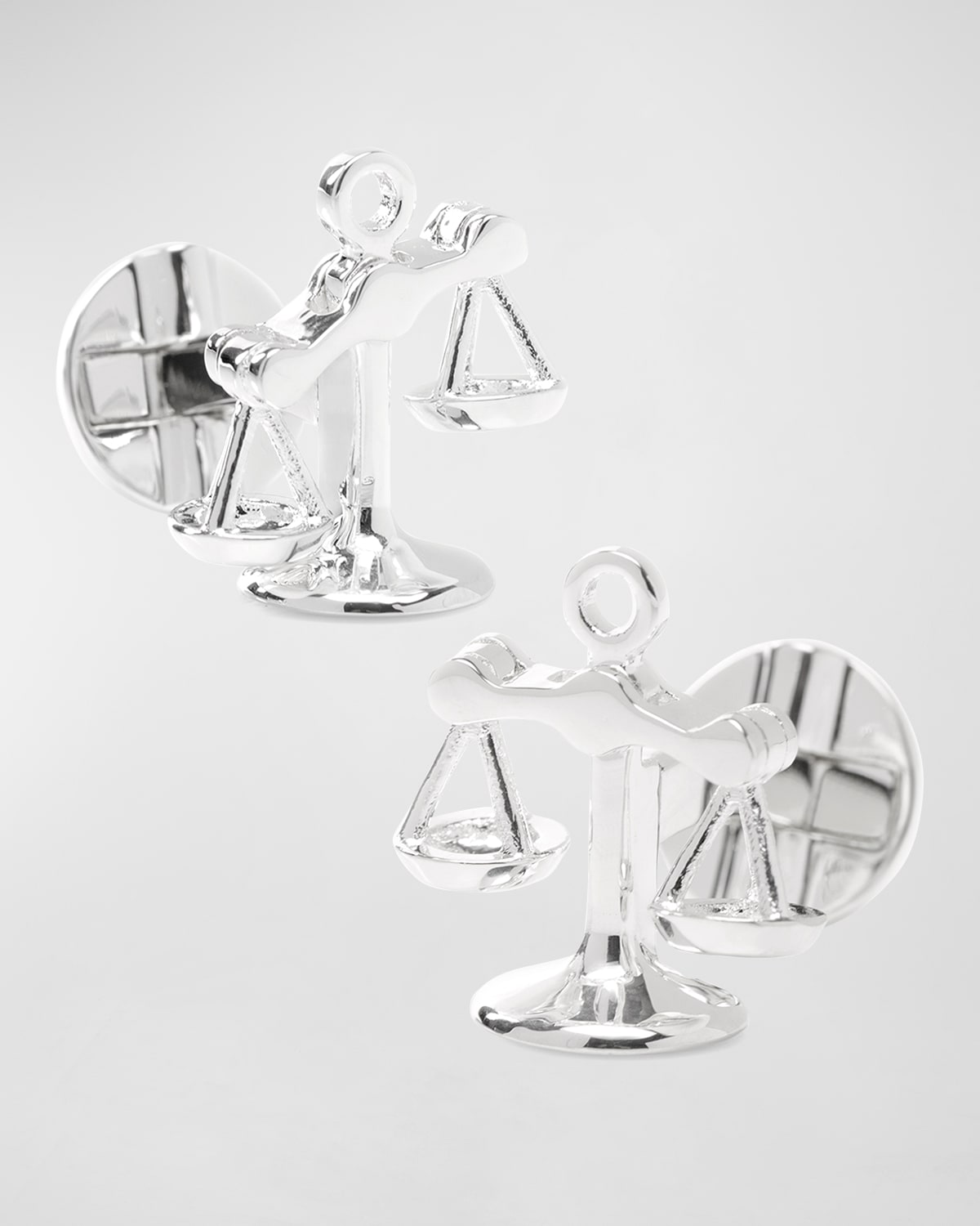 Cufflinks, Inc Moving Parts Scales Of Justice Cufflinks In Silver