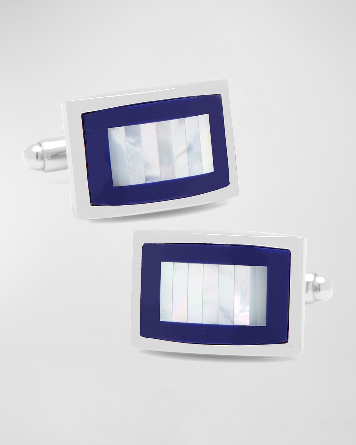 CUFFLINKS, INC MOTHER-OF-PEARL AND LAPIS BLUE KEY CUFFLINKS