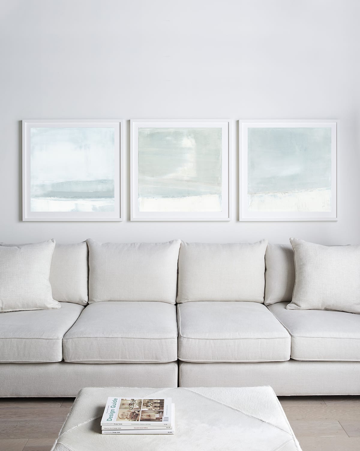 Benson-cobb Studios Inland No. 1 Giclee By Carol Benson-cobb, Initialed By Artist In Pale Blue, White