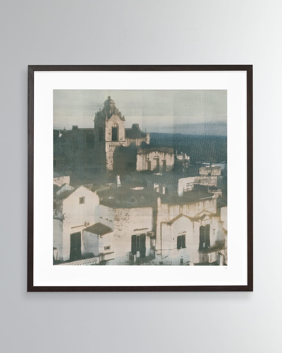 Shop Benson-cobb Studios Ostuni No. 2 Giclee By Carol Benson-cobb, Initialed By Artist In Tan, Gray, Charcoal