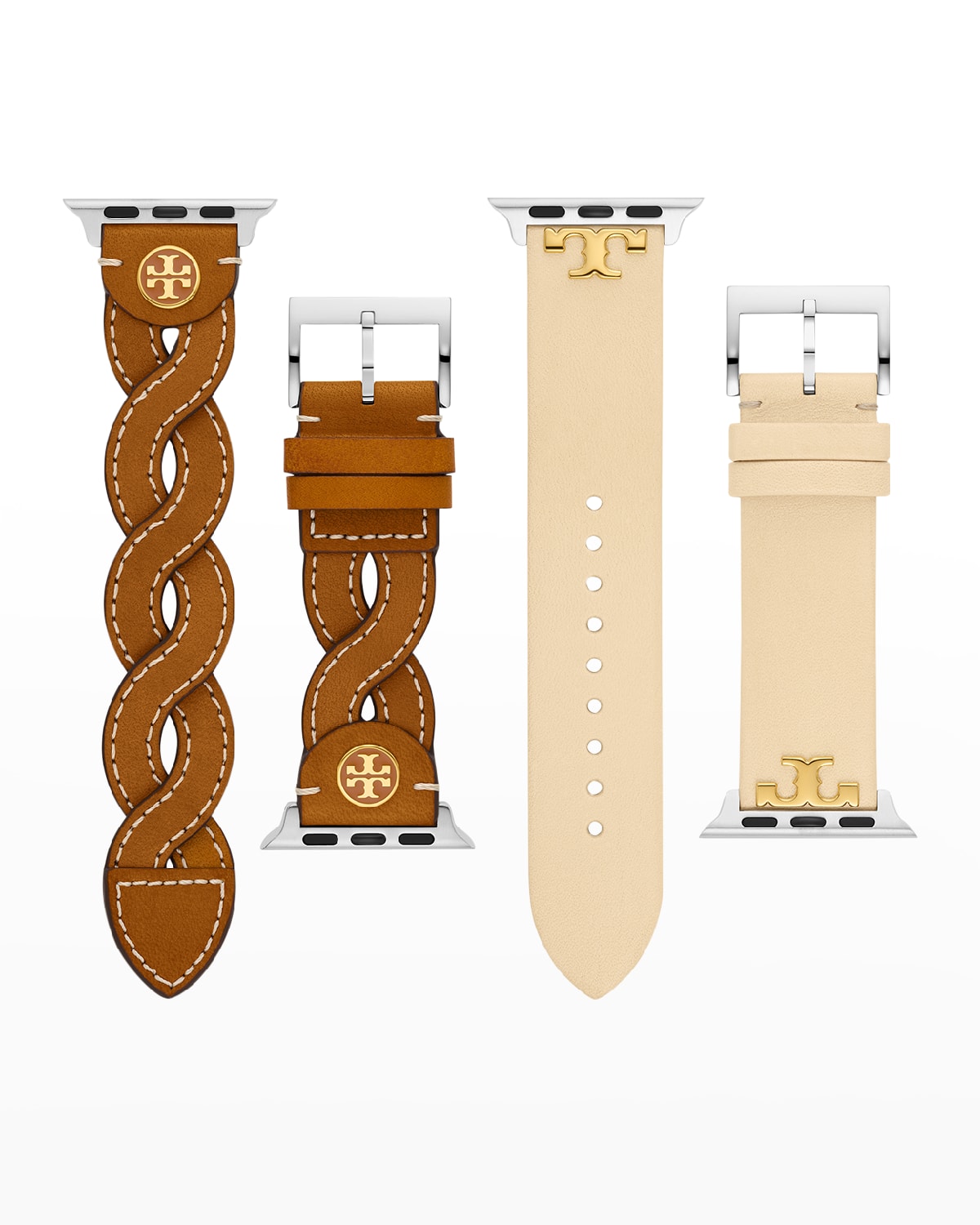 Tory Burch The Gift Set Apple Watch Leather Bands, 38mm And 40mm In Brown/beige  | ModeSens