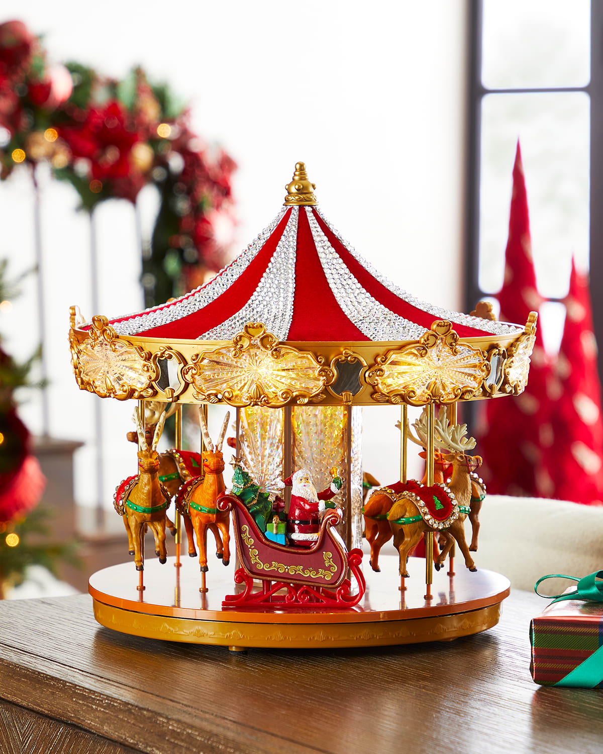 Swarovski Crystal Holiday Carousel