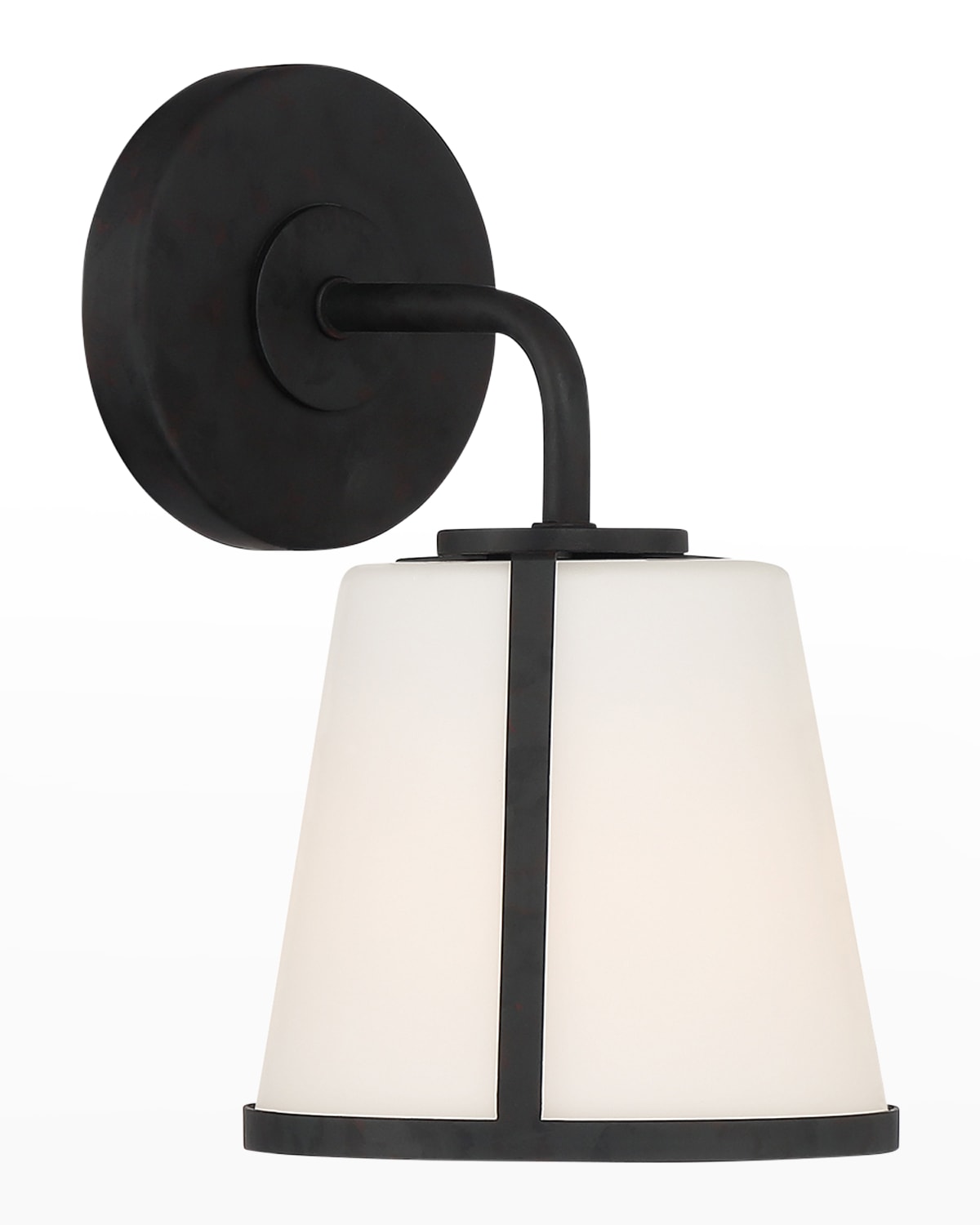 Crystorama Fulton 1-light Antique Gold Wall Mount In Black