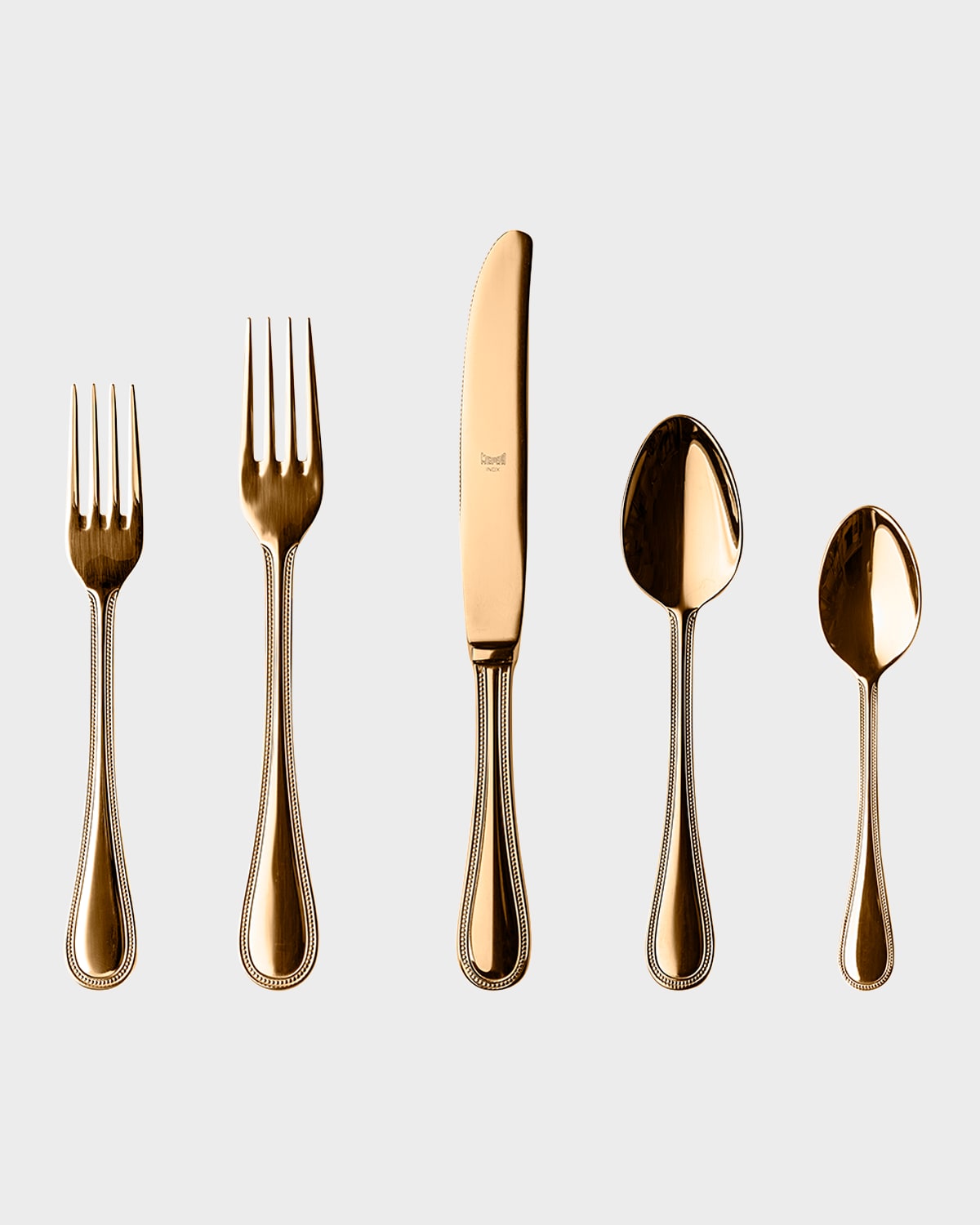 Mepra Perla Oro 20-piece Flatware Set In Gold