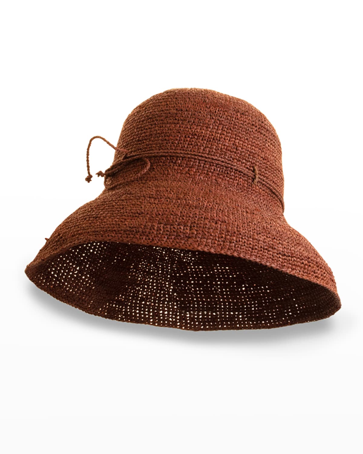 Sans Arcidet Fany Bucket Raffia Sun Hat In Graphite